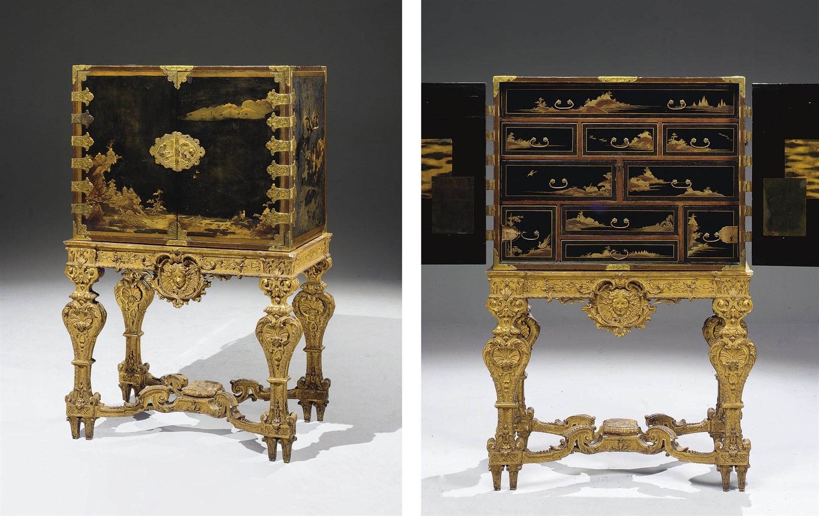 CABINET EN LAQUE DU JAPON DU XVIIEME SIECLE