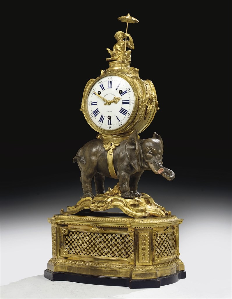PENDULE A L'ELEPHANT D'EPOQUE LOUIS XV