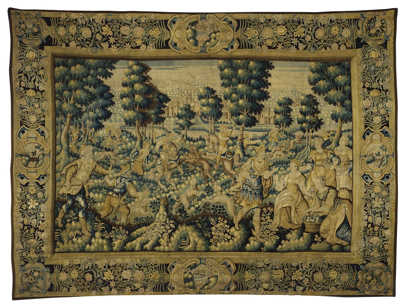TAPISSERIE DES FLANDRES DU DEBUT DU XVIIEME SIECLE