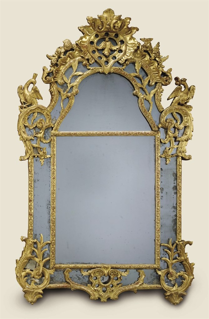 MIROIR D'EPOQUE LOUIS XV