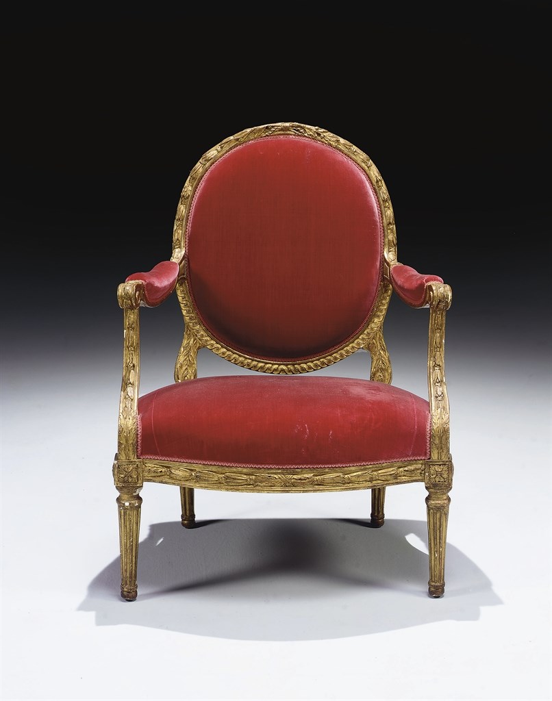 FAUTEUIL A LA REINE D'EPOQUE LOUIS XVI