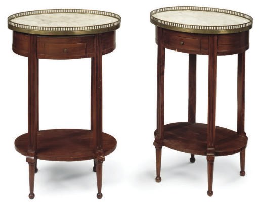 A PAIR OF FRENCH BEECH GUERIDONS