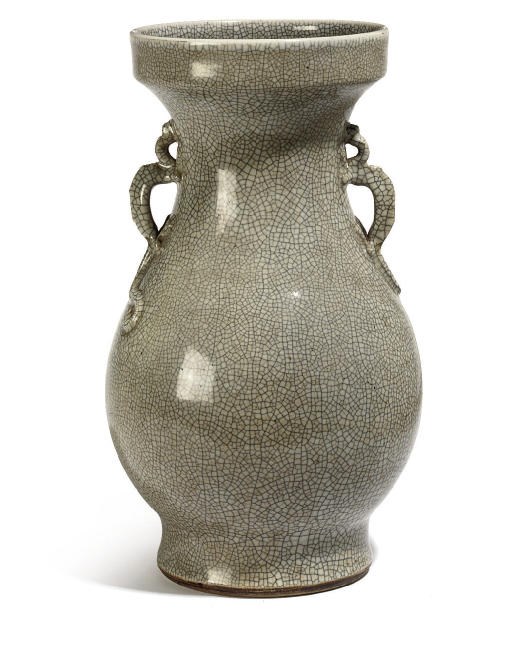 A Chinese crackle glazed vase