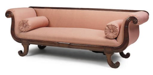 A REGENCY MAHOGANY SOFA