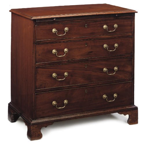 A GEORGE III MAHOGANY CHEST