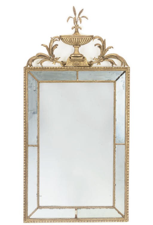 A REGENCY GILTWOOD MIRROR