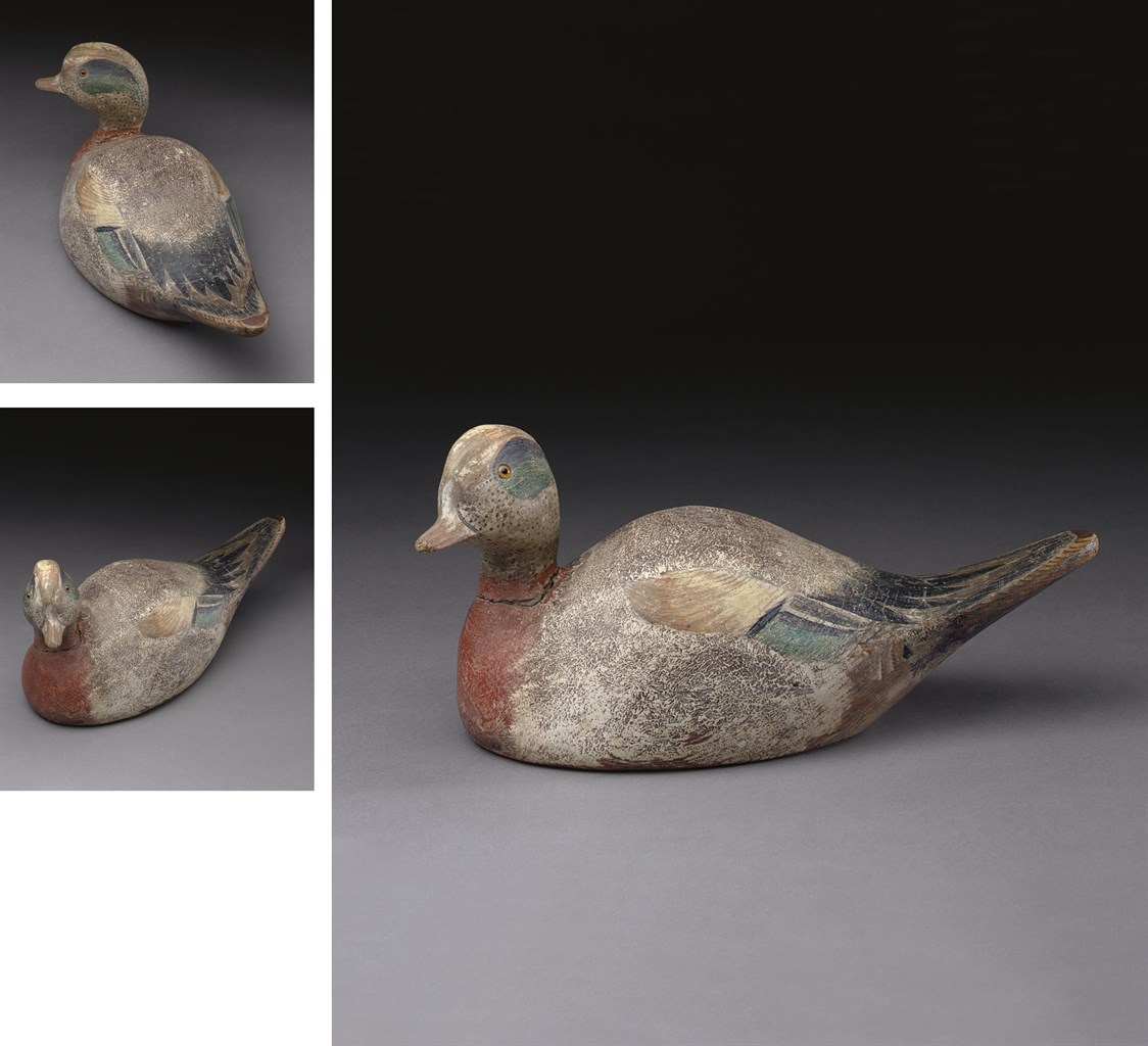 An Important And Extremely Rare "Humpback" Model Widgeon Drake