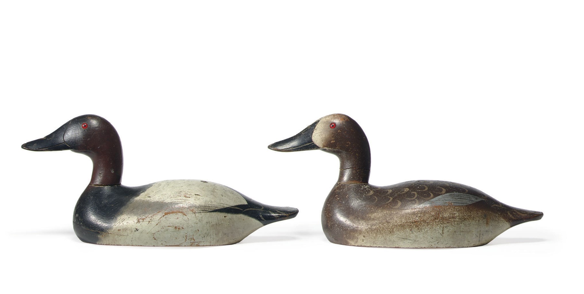 A PAIR OF CANVASBACKS
