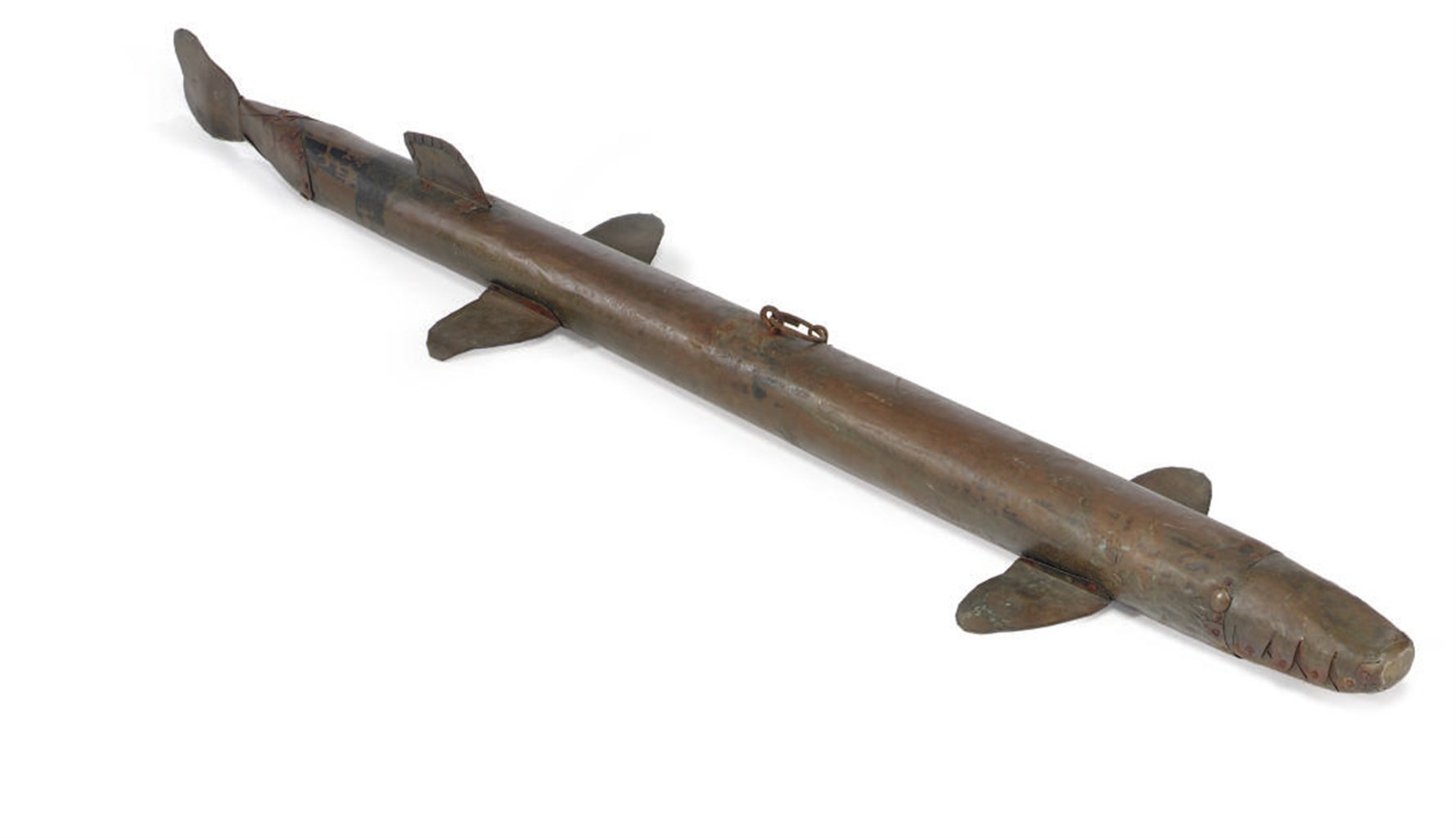 A Very Rare Working Sturgeon Fish Spearing Decoy