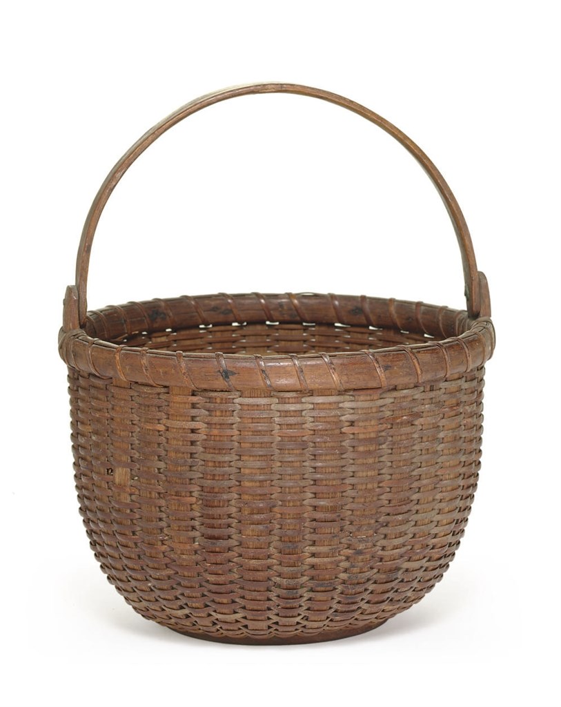 A SWING-HANDLE LIGHTSHIP BASKET