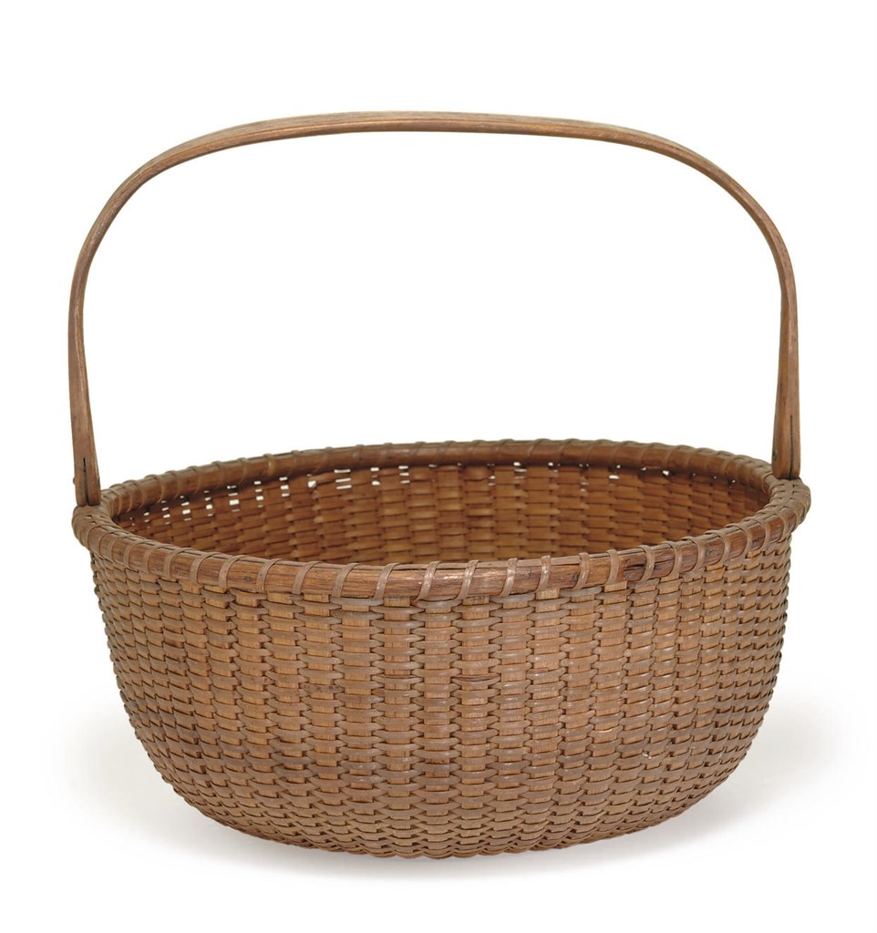 A SWING-HANDLE LIGHTSHIP BASKET