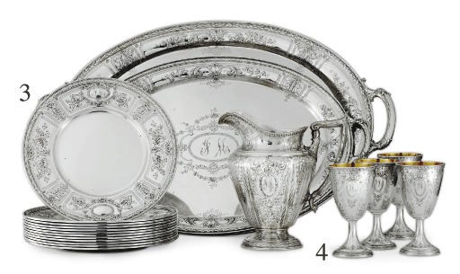 A SILVER PART DINNER SERVICE**