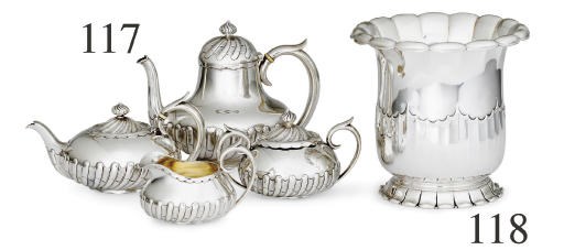 A SILVER WINE COOLER