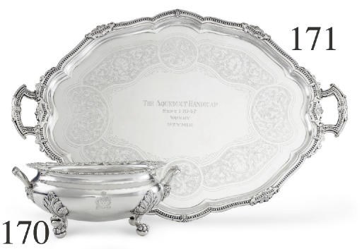 A SILVER TROPHY TUREEN: THE BUTLER, WON BY STYMIE