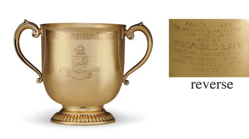 A GOLD TROPHY CUP: SAN JUAN CAPISTRANO HANDICAP, WON BY PROMISED LAND