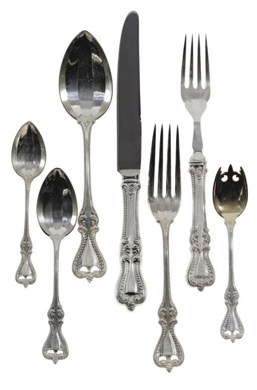 AN AMERICAN SILVER FLATAWRE SERVICE,