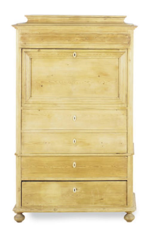 A PINE SECRETAIRE CABINET,
