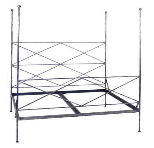 AN IRON BED,