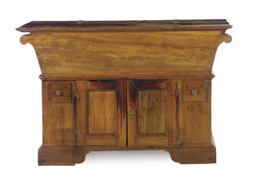 A CONTINENTAL WALNUT DOUGH BOX (PETRIN),
