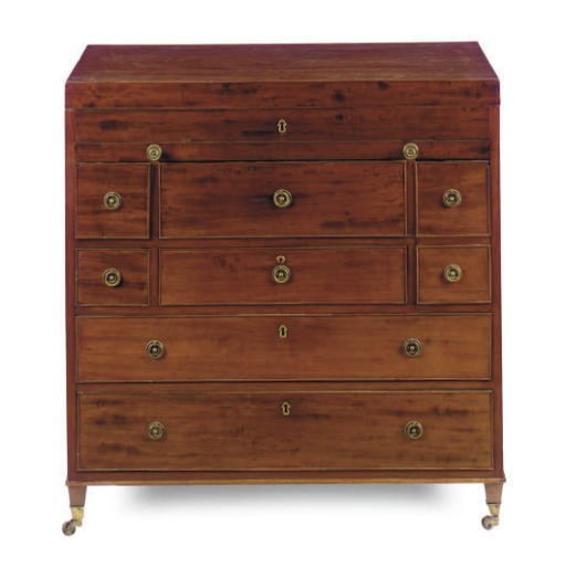 AN AMERICAN MAHOGANY DRESSING TABLE,