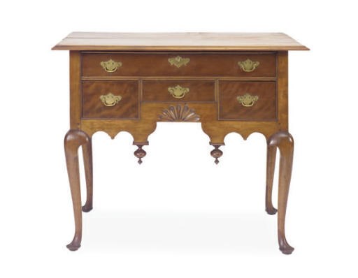 AN AMERICAN STAINED MAPLE LOWBOY,
