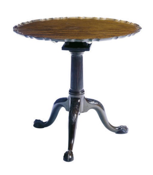 A GEORGE III MAHOGANY TRIPOD TABLE,