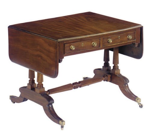 A VICTORIAN MAHOGANY SOFA TABLE,