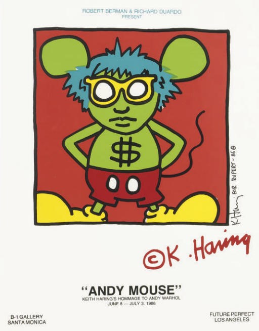 AFTER KEITH HARING (1958-1990) and
AFTER ROY LICHTENSTEIN (1923-1997)