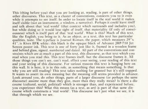 JOSEPH KOSUTH (B. 1945)