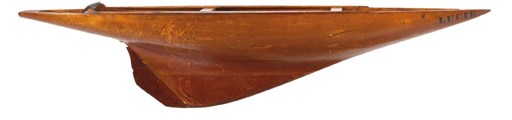 A 20th century tank test model for the proposed design of the 6-meter yacht Lucie