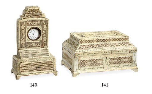 An mid-17th century watch stand in the form of a two tiered hutch**