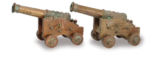 A pair of 19th Century signal cannons