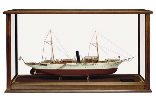 A model of the Presidential steam yacht Mayflower