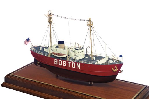 A display model of the Boston Lightship