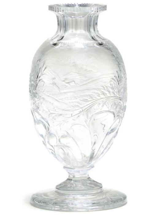 A WEBB 'ROCK CRYSTAL' VASE