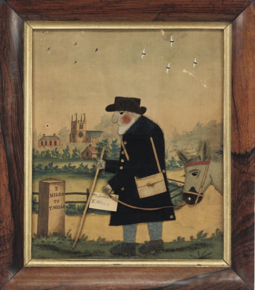 A GEORGE SMART FELT PICTURE, 'THE POSTMAN'