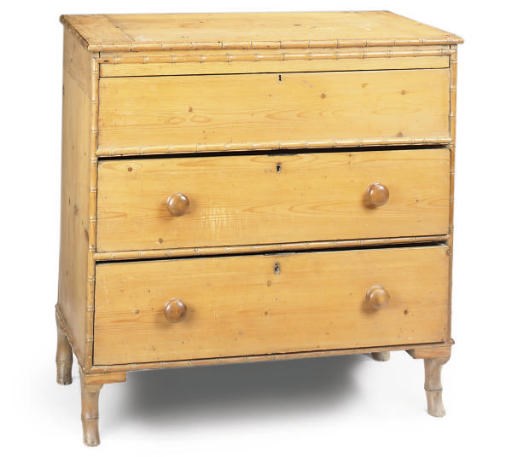A LATE REGENCY PINE CHEST