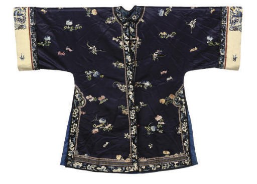 A BLUE INFORMAL ROBE, 19TH CENTURY