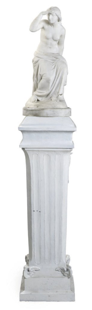 A VICTORIAN WHITE MARBLE FIGURE 'SUNSHINE'