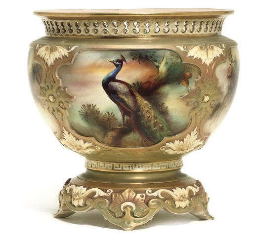 A ROYAL WORCESTER JARDINIERE