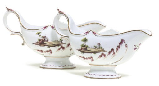 A PAIR OF NIDERVILLER SAUCEBOATS