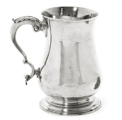A GEORGE III SILVER MUG