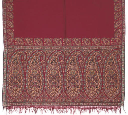 TWO FINE STOLES AND TWO EMPIRE SHAWLS