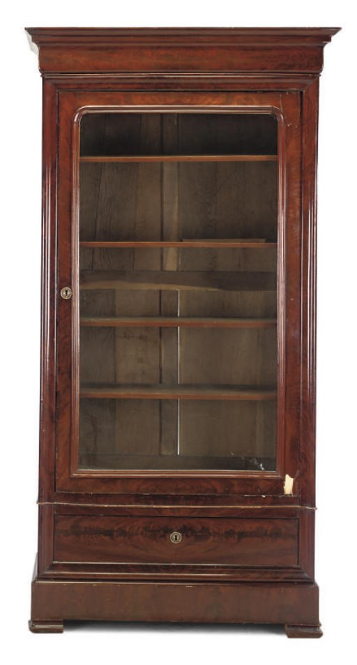 A LOUIS PHILIPPE MAHOGANY BIBLIOTHEQUE