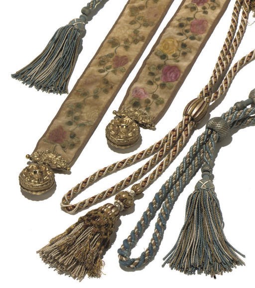 BELLPULLS AND TIEBACKS, 19TH CENTURY