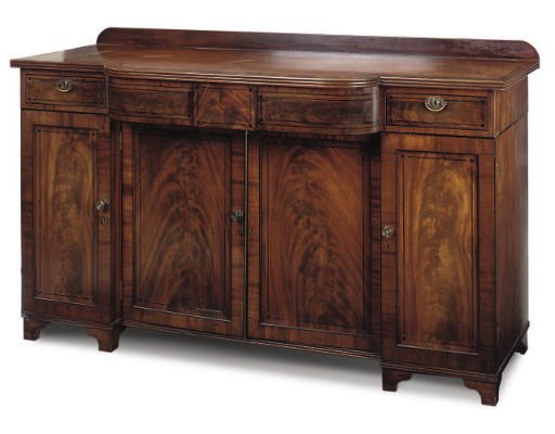A GEORGE IV MAHOGANY SIDEBOARD