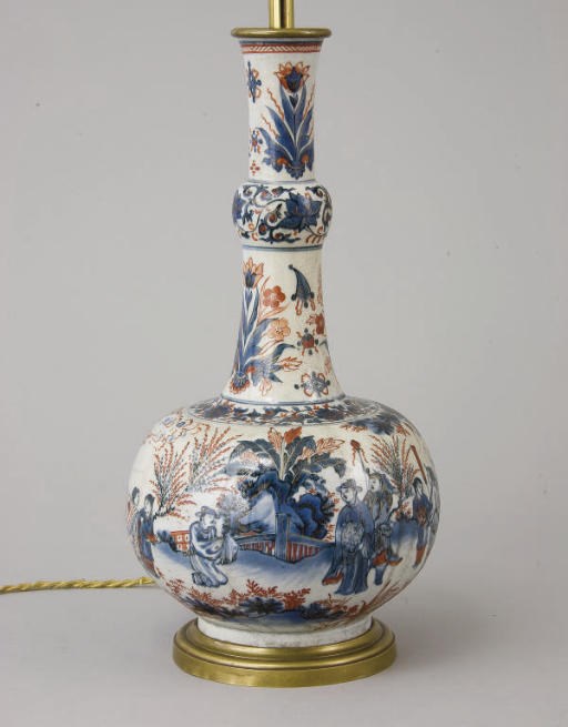 VASE EN PORCELAINE BLEU BLANC SURDECORE