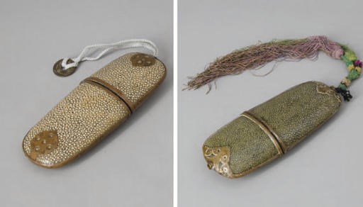 DEUX ETUIS A LUNETTES, JAPON XIXEME SIECLE