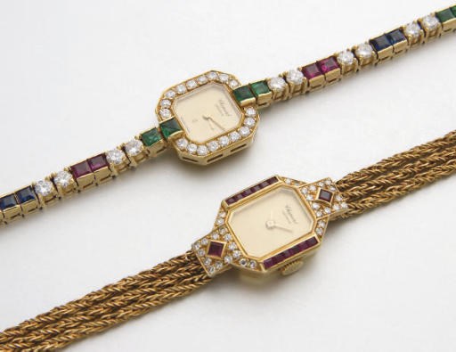 DEUX MONTRES BRACELETS DE DAME, PAR CHOPARD