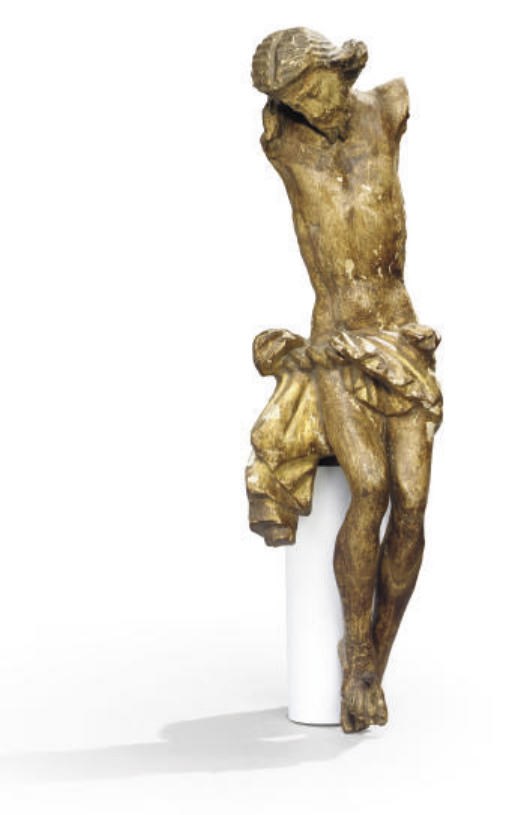 FIGURE DU CHRIST EN CROIX DU XVIIIEME SIECLE